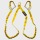 Guardian® Internal Shock Lanyard - Aluminum Rebar Hook Connector (Twin Leg)